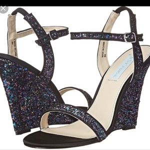 Betsey Johnson Darci Glitter Wedge